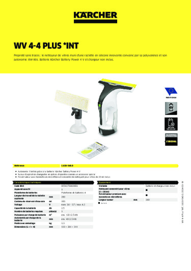 Informations sur le produit