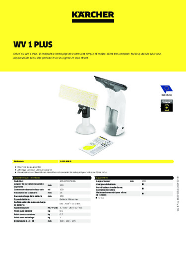 Informations sur le produit