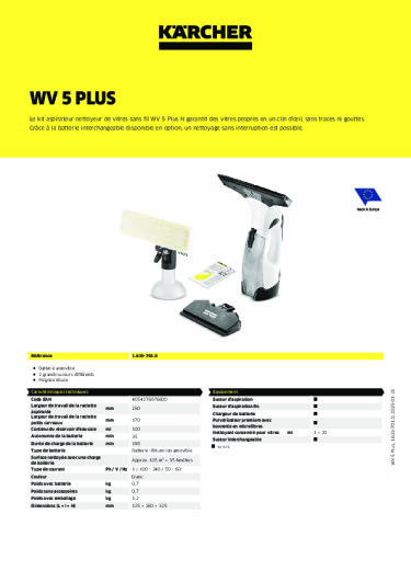 Informations sur le produit