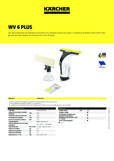 Informations sur le produit