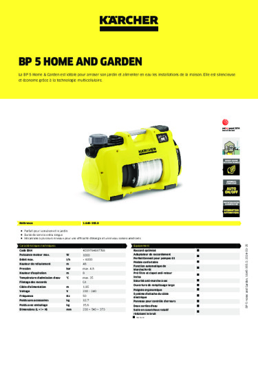 Informations sur le produit