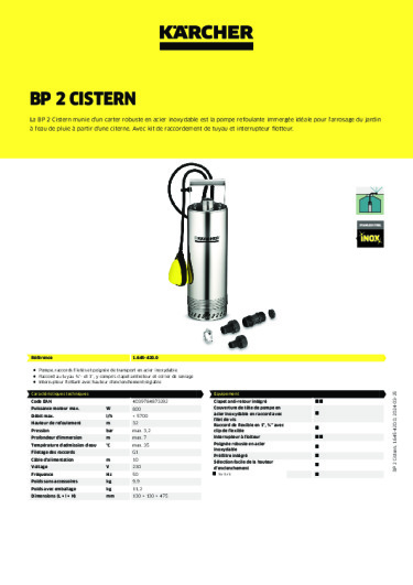 Informations sur le produit