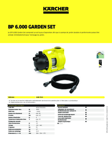 Informations sur le produit