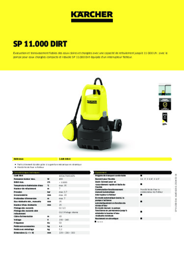 Informations sur le produit