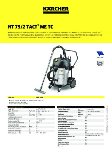 Informations sur le produit