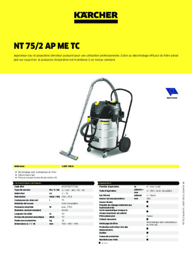 Informations sur le produit