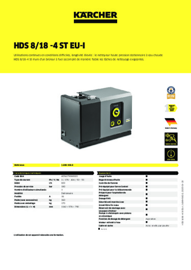 Informations sur le produit