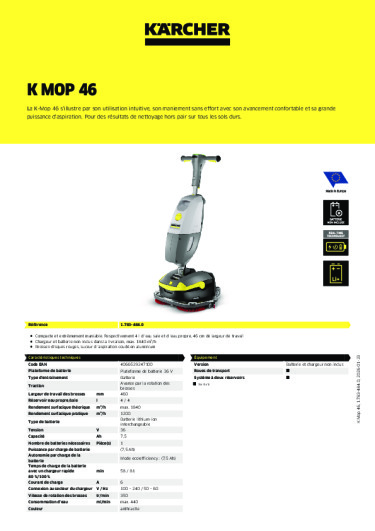 Informations sur le produit