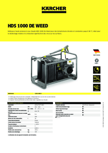 Informations sur le produit