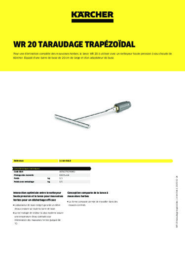 Informations sur le produit