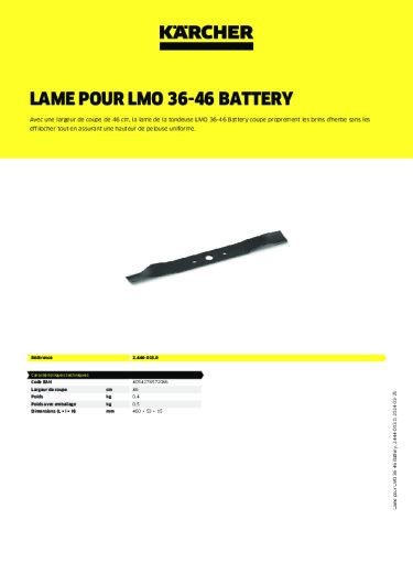 Informations sur le produit