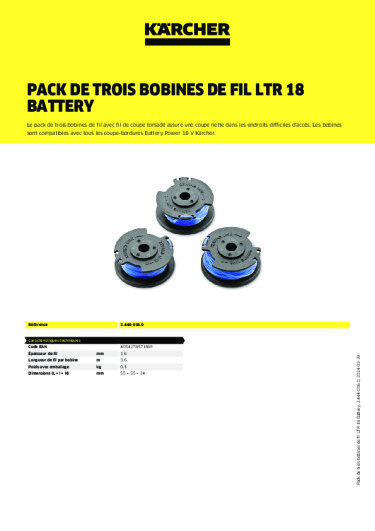 Informations sur le produit