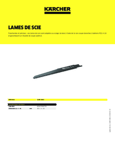 Informations sur le produit