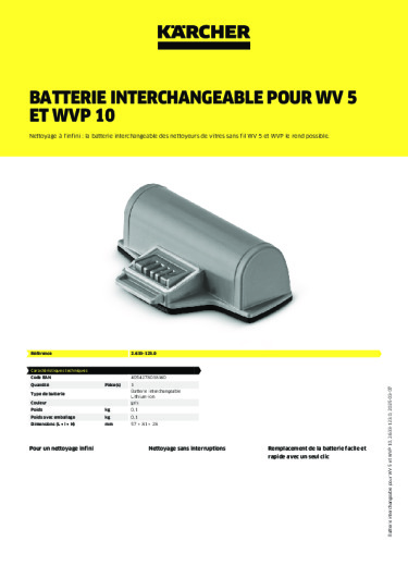 Informations sur le produit