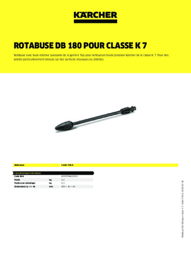 Informations sur le produit