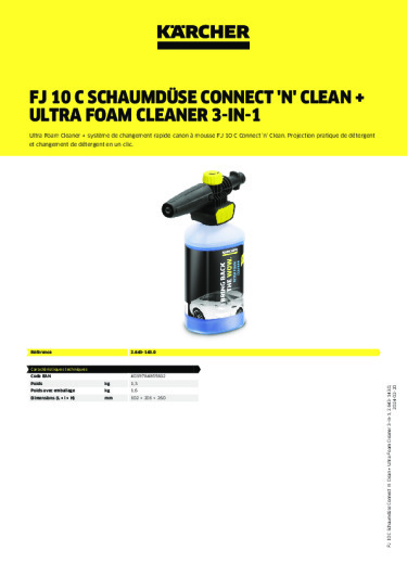 Informations sur le produit