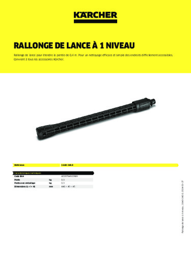 Informations sur le produit