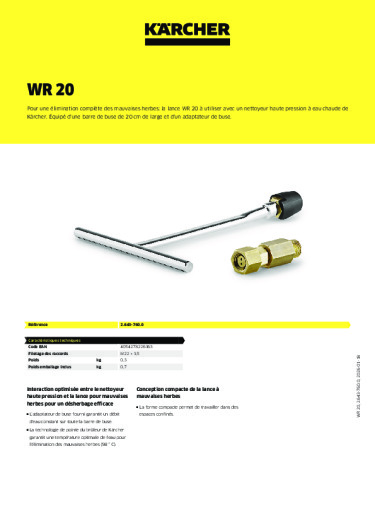 Informations sur le produit