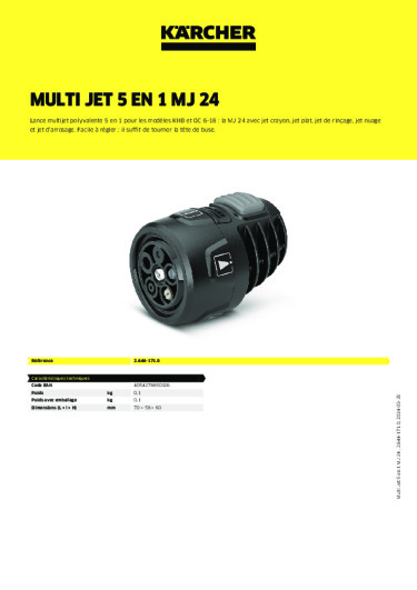 Informations sur le produit