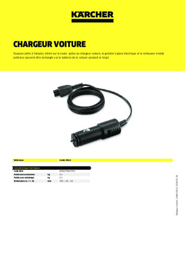 Informations sur le produit