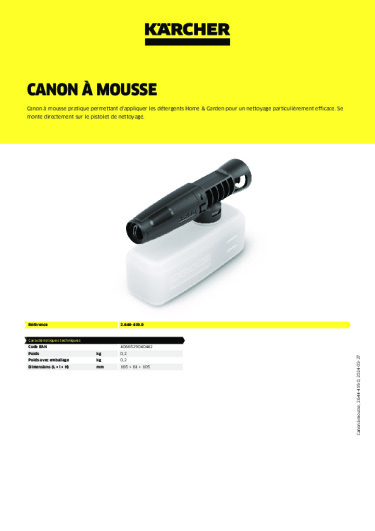 Informations sur le produit