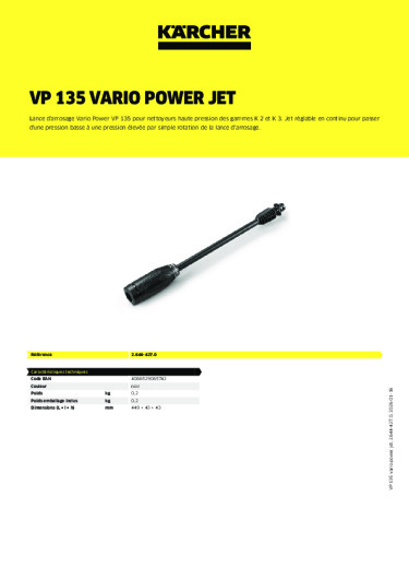 Informations sur le produit