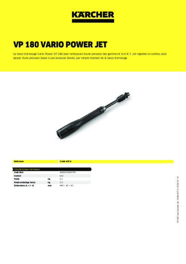 Informations sur le produit