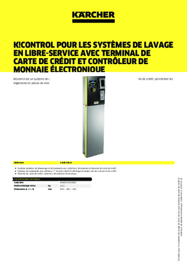 Informations sur le produit