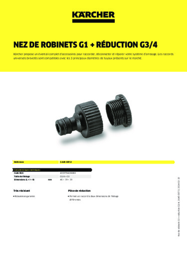 Informations sur le produit