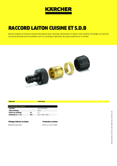 Informations sur le produit