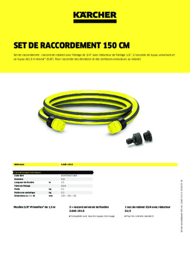 Informations sur le produit