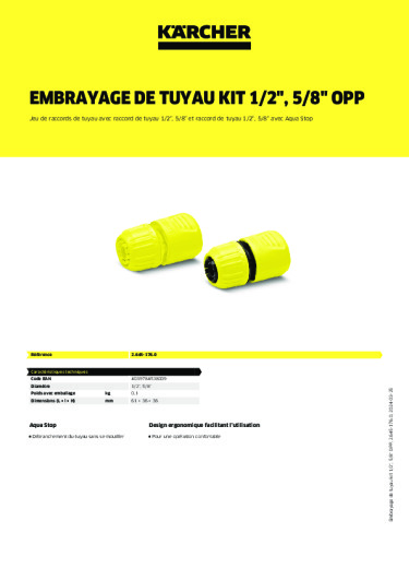 Informations sur le produit