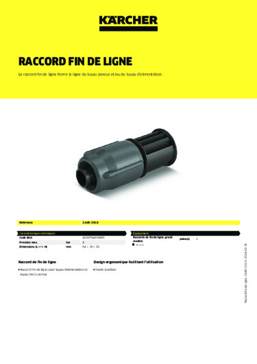 Informations sur le produit