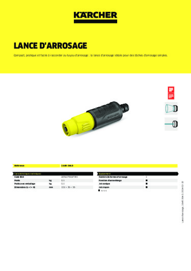 Informations sur le produit