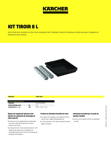 Informations sur le produit