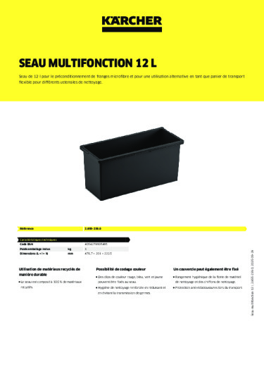 Informations sur le produit