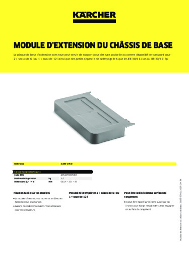 Informations sur le produit