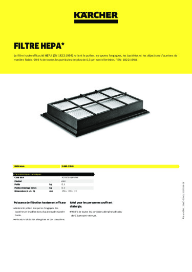 Informations sur le produit