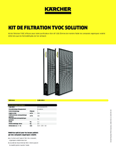 Informations sur le produit