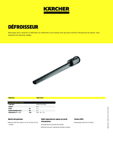 Informations sur le produit