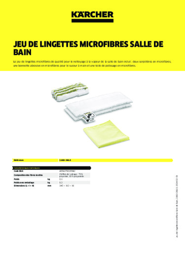 Informations sur le produit