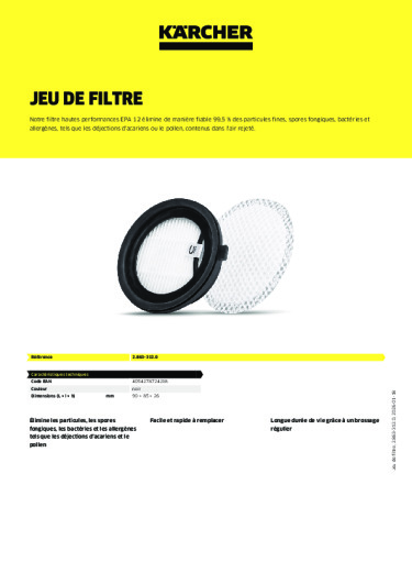 Informations sur le produit