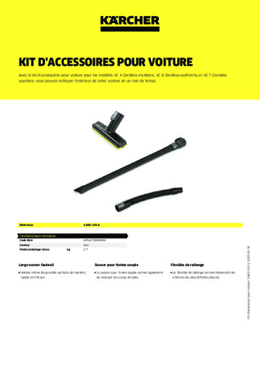 Informations sur le produit