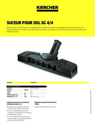 Informations sur le produit