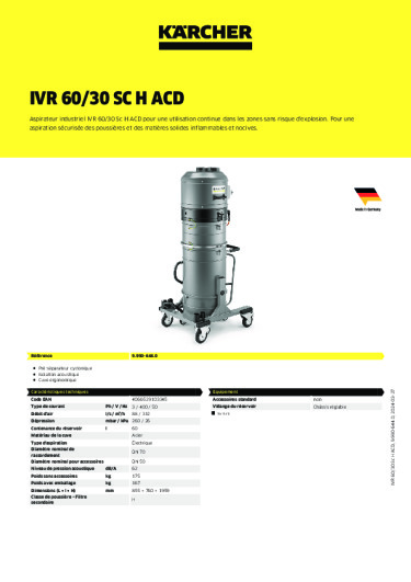 Informations sur le produit