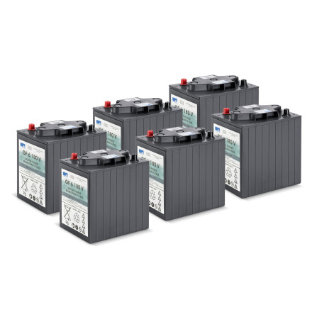 Jeu de batteries, 36 V, 180 Ah, Sans maintenance
