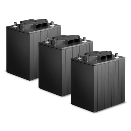 Jeu de batteries, 36 V, 76 Ah, Sans maintenance