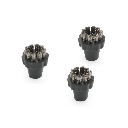 Kit de brosses rondes en acier inoxydable