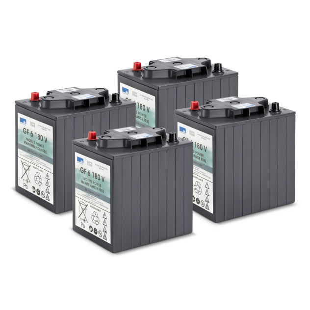 Jeu de batteries, 24 V, 180 Ah, Sans maintenance