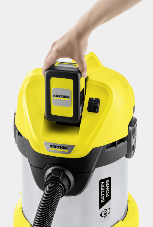 Aspirateur eau et poussières à batterie WD 3 Battery Premium